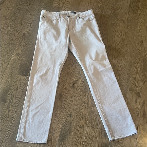 AG Adriano Goldschmied The Graduate Tailored Leg Men's Jeans beige Sz 34” x 34” - Picture 1 of 10